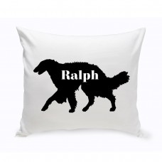 JDS Personalized Gifts Personalized Silken Windhound Silhouette Throw Pillow JMSI2463